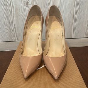 Christian Louboutin So Kate Patent Pointed-Toe Red Sole Pump